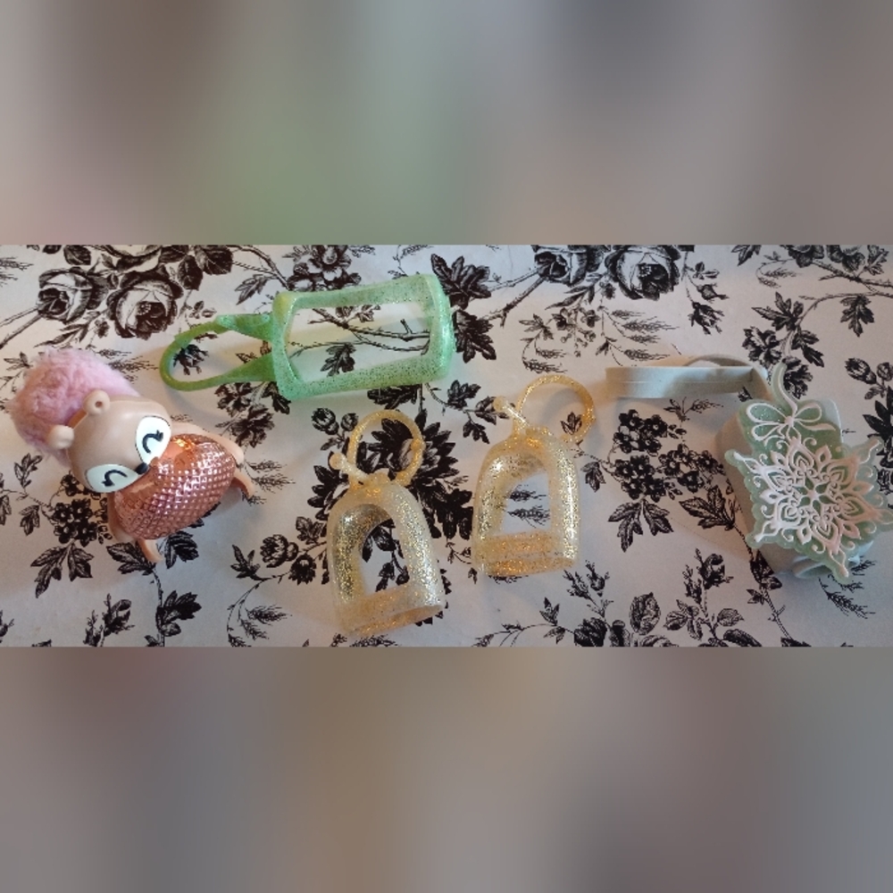 5 Used Hand Sanitizer Cases (3 are Bath & Body Works)